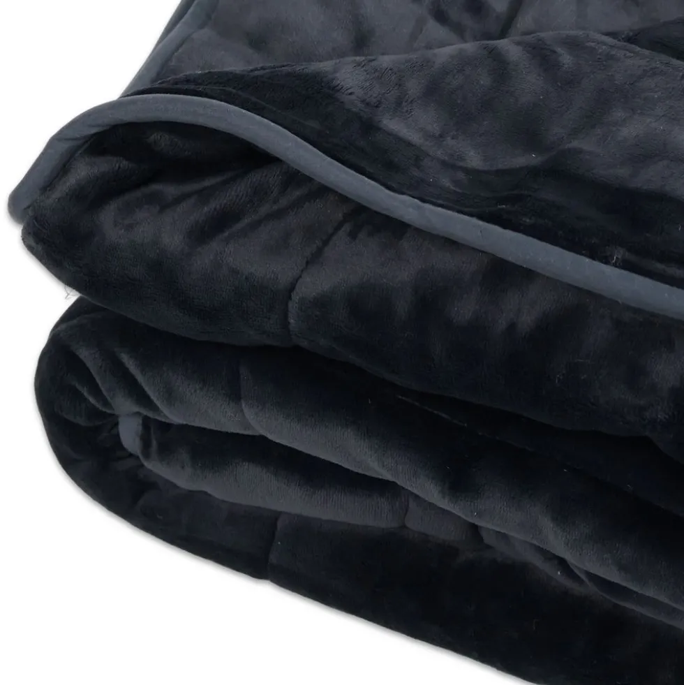 Plaid Imbottito Sensitive Nero 140 x 180