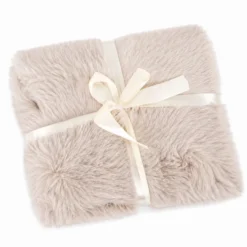 Plaid Luxury pelliccia ecologica Camel 130 x 160