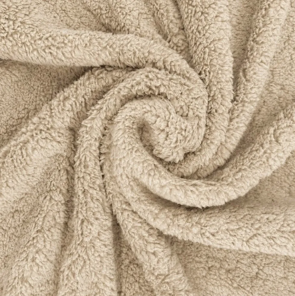 Plaid Marlene pelliccia ecologica tortora matrimoniale 200 x 230