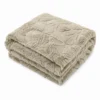 Plaid Marlene pelliccia ecologica tortora singola 150 x 210