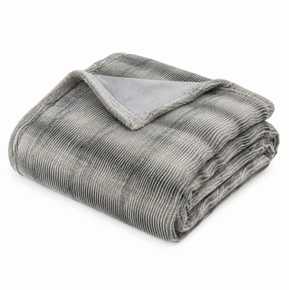 Plaid Rabbit pelliccia ecologica grigia 130 x 160