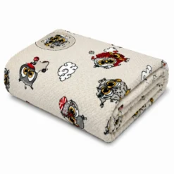 Plaid Sherpa Amici gufetti 130 x 160
