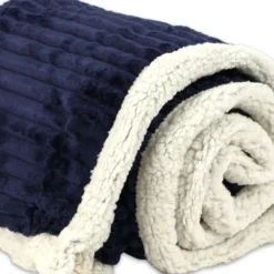 Plaid Sherpa Aspen Blu Oltremare