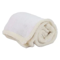 Plaid Sherpa Aspen Chicco di riso Bianco