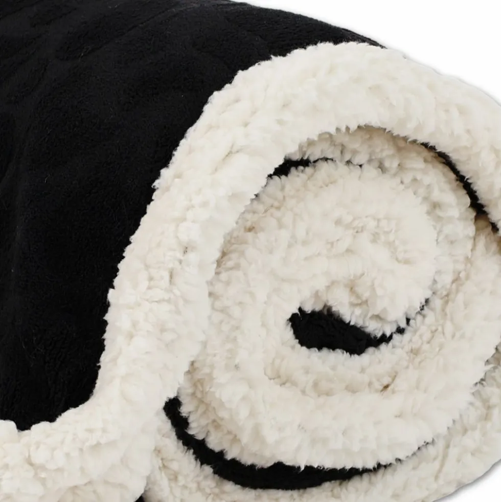 Plaid Sherpa Aspen Floreale Nero