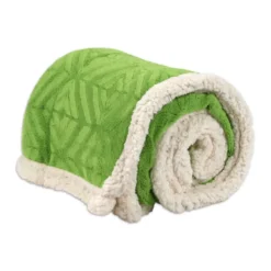 Plaid Sherpa Aspen Geometrico Verde