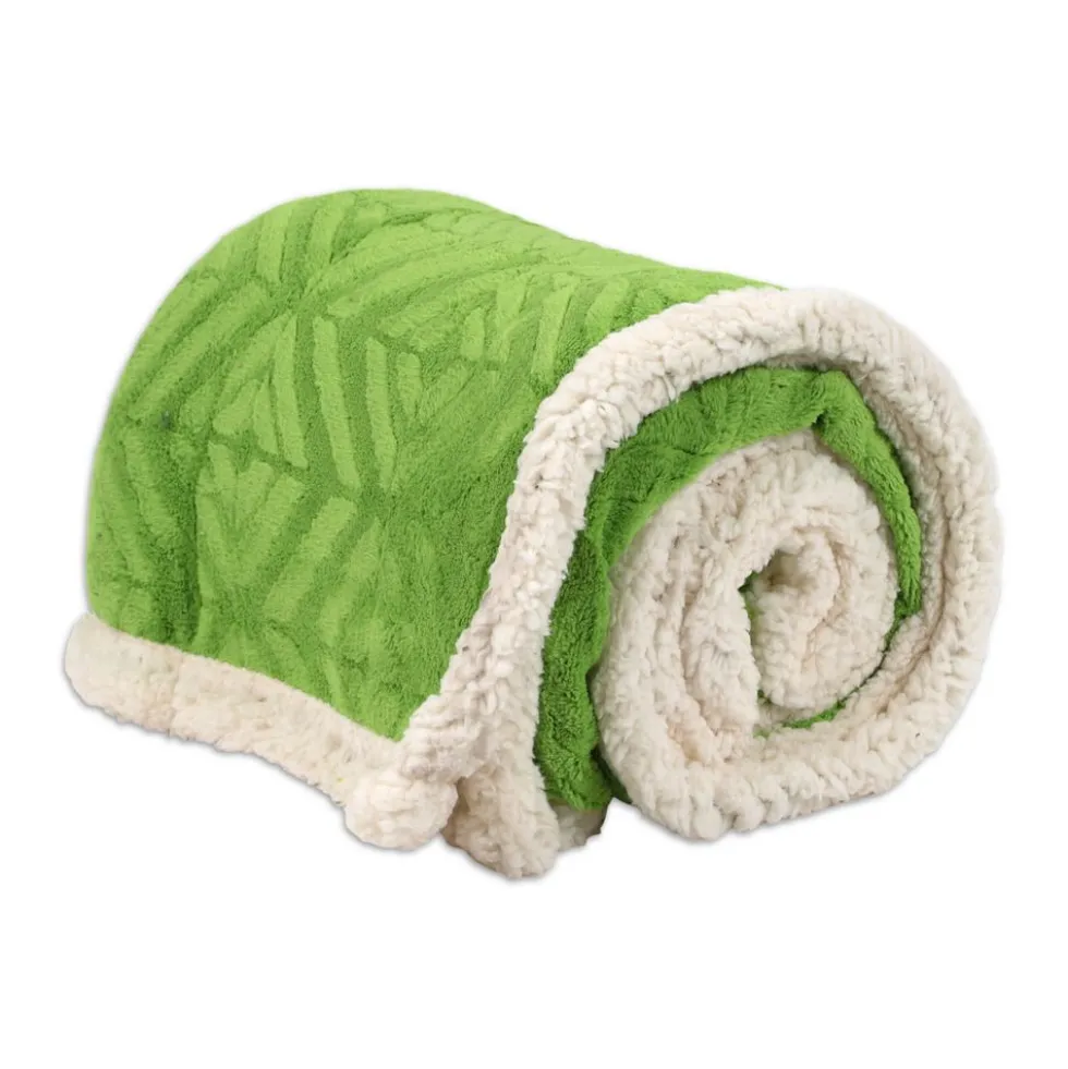 Plaid Sherpa Aspen Geometrico Verde