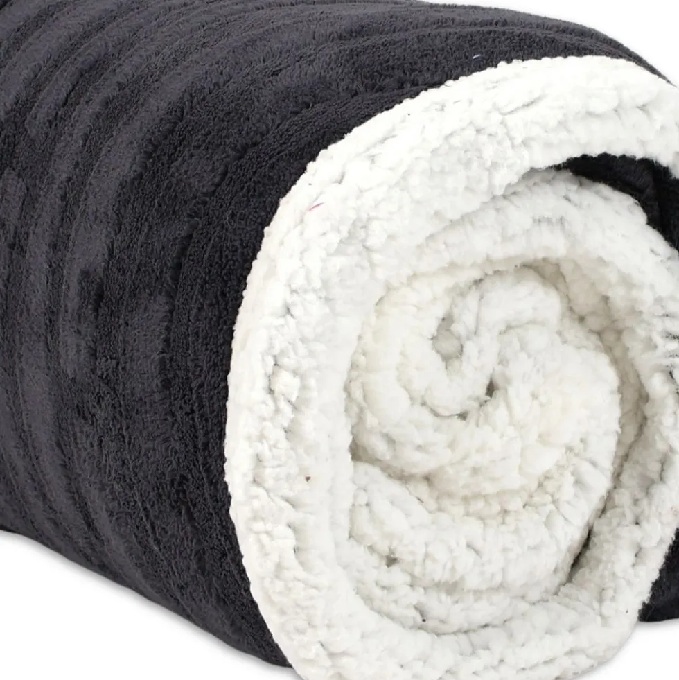 Plaid Sherpa Aspen Grigio canna di fucile