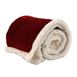 Plaid Sherpa Aspen Raso Bordeaux