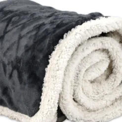 Plaid Sherpa Aspen Rete Grigio