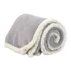 Plaid Sherpa Aspen Riga Grigio Perla