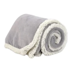 Plaid Sherpa Aspen Riga Grigio Perla