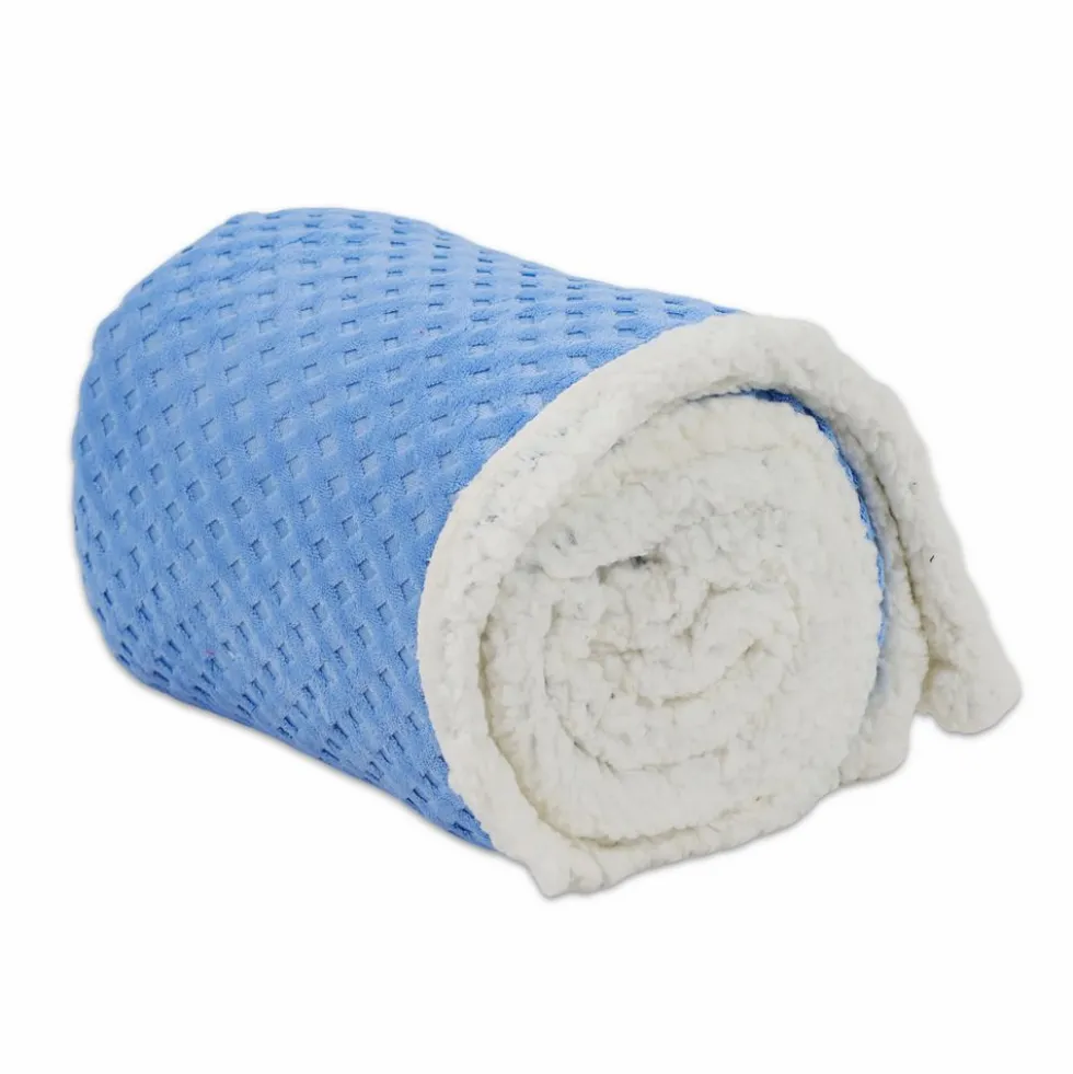 Plaid Sherpa Aspen Rombetti Azzurro