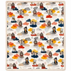 Plaid Sherpa Cani Smemorati Singolo