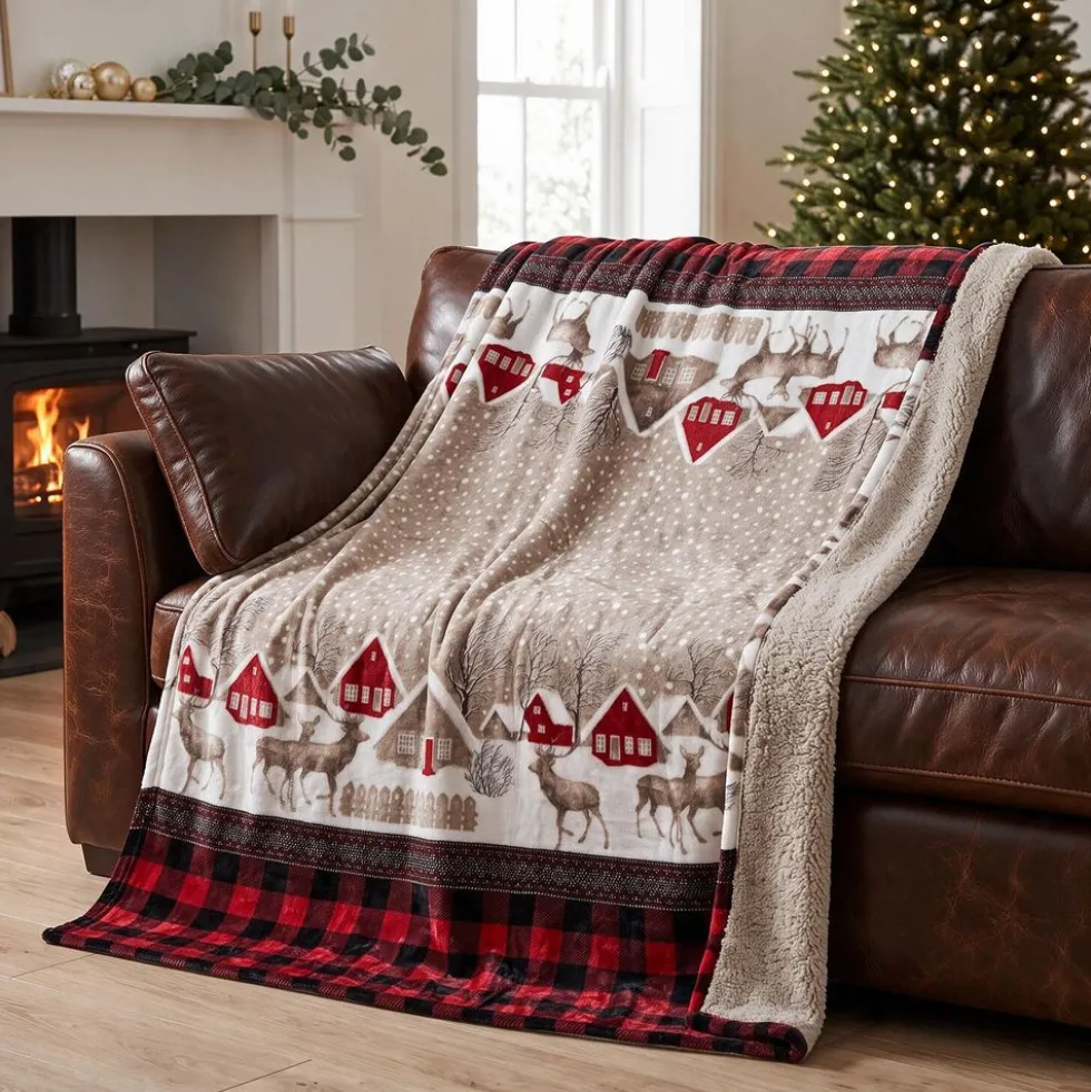 Plaid Sherpa Chalet 130 x 160