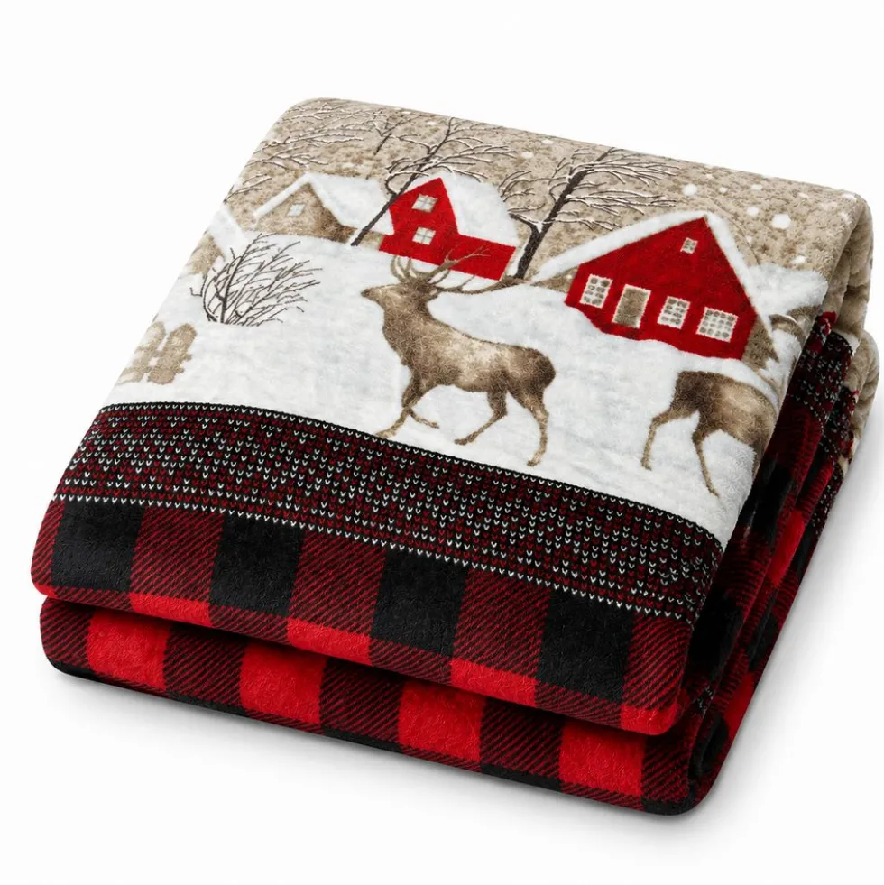 Plaid Sherpa Chalet 130 x 160