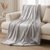 Plaid Sherpa Soffy Grigio chiaro 130 x 160