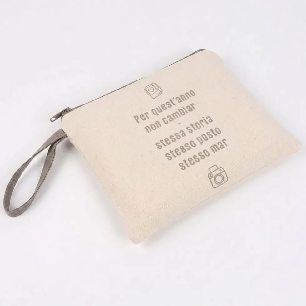 Pochette + fouta Stesso Mar Beige 90x180