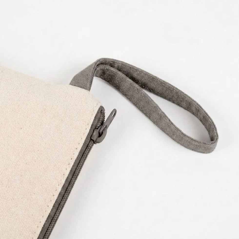 Pochette + fouta Stesso Mar Beige 90x180