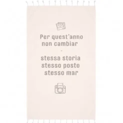 Pochette + fouta Stesso Mar Beige 90x180