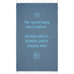 Pochette + fouta Stesso Mar Denim 90x180
