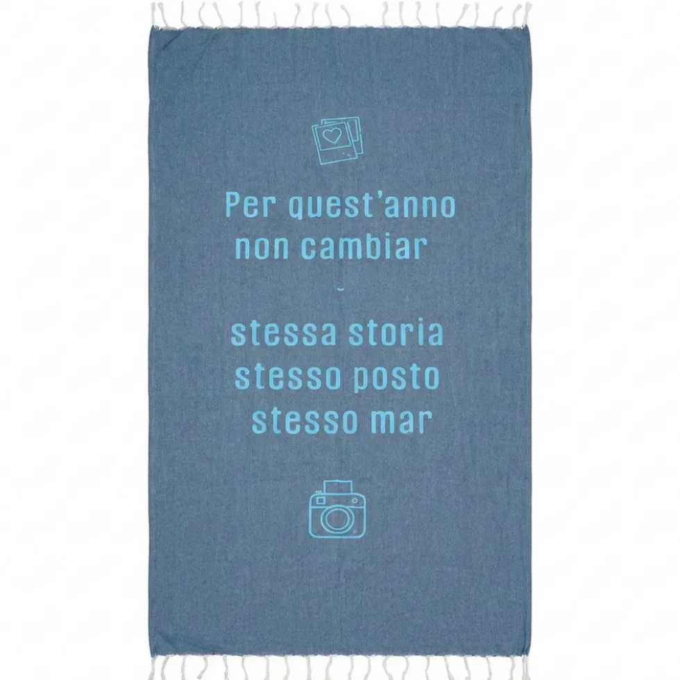 Pochette + fouta Stesso Mar Denim 90x180