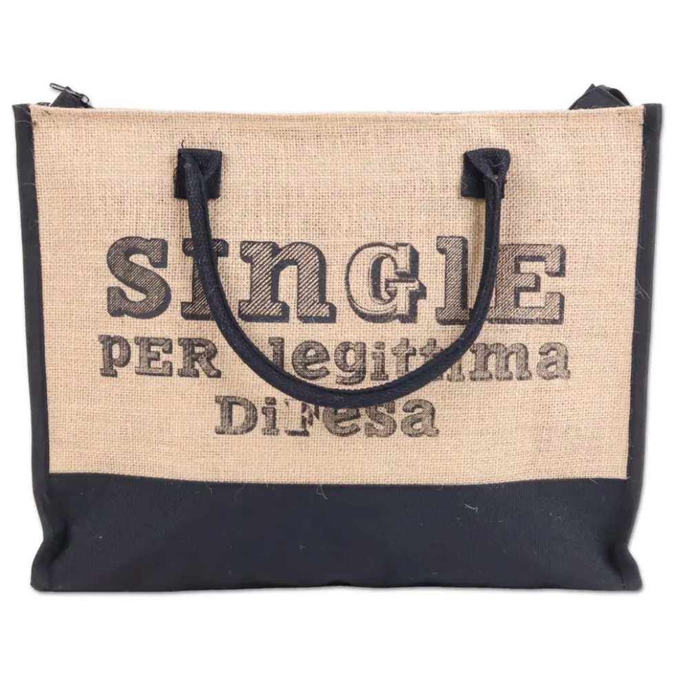Pochette in Juta Michy Single Legittima Difesa