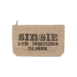 Pochette in Juta Michy Single Legittima Difesa