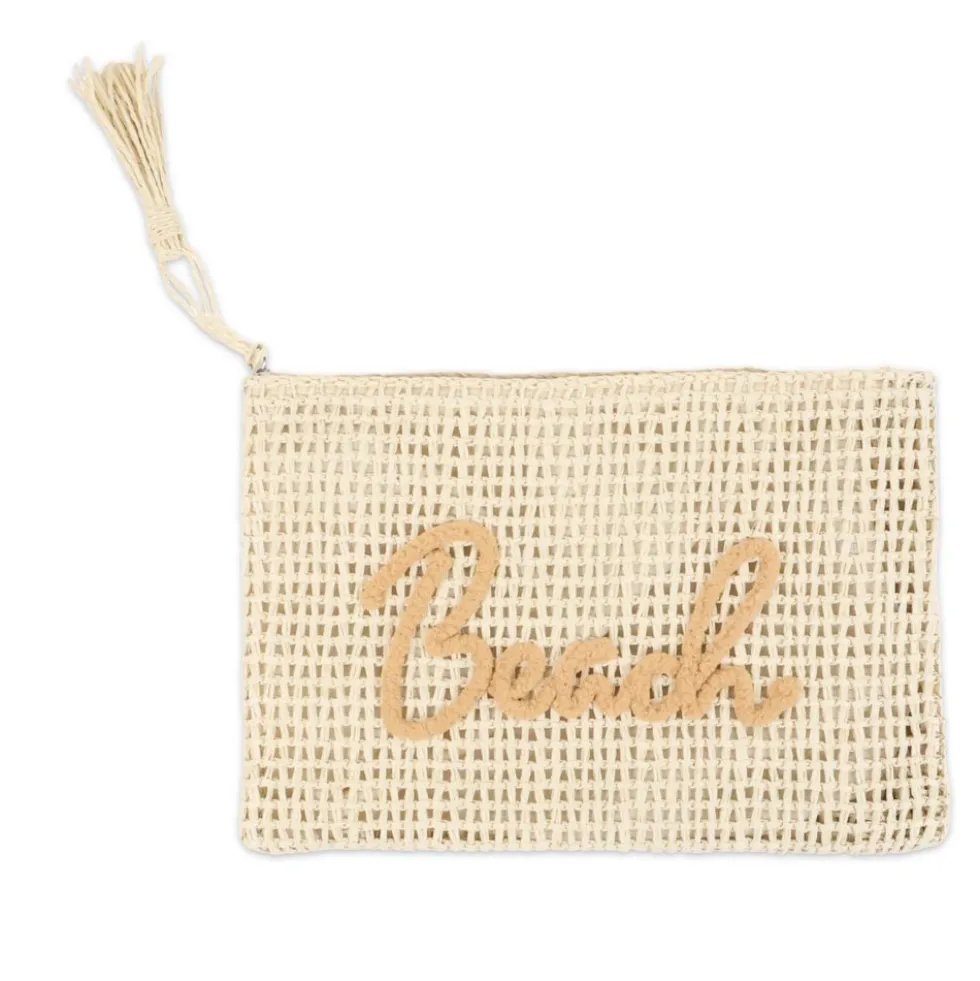 Pochette in Paglia Alessia Panna