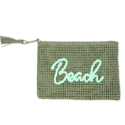 Pochette in Paglia Alessia Verde