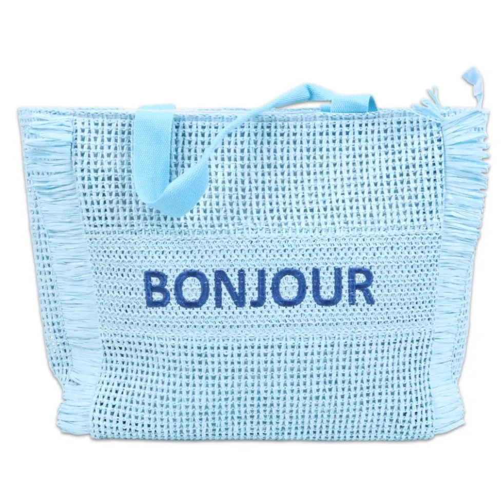 Pochette in Paglia Lena Azzurra