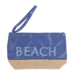 Pochette in Tessuto Bria Blu