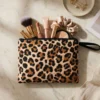 Pochette in tessuto Leopardo