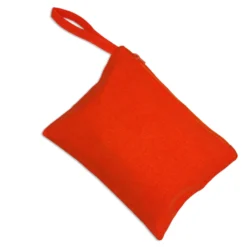 Pochette in tessuto Paint Arancio