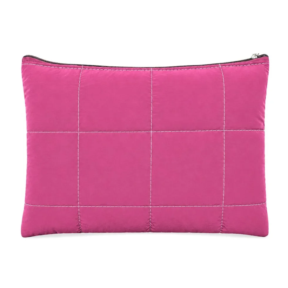 Pochette trapuntata Louise Fucsia