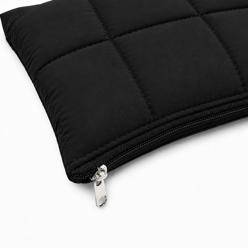 Pochette trapuntata Louise Nera