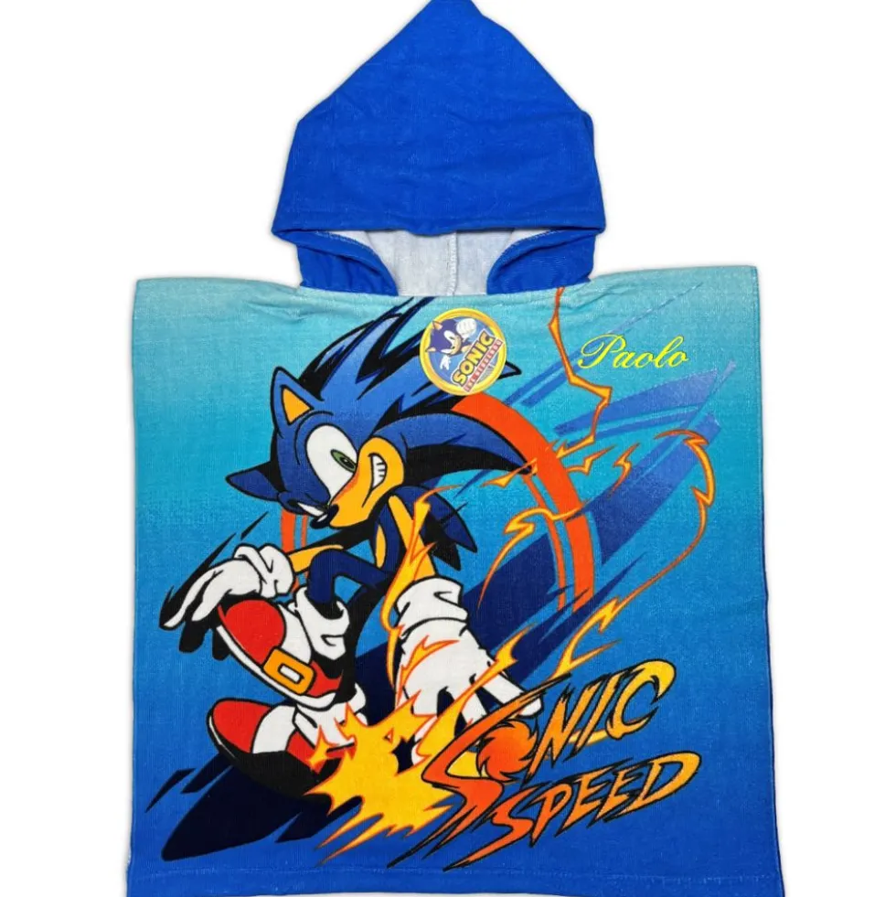 Poncho-Telo Mare Microfibra SEGA Sonic