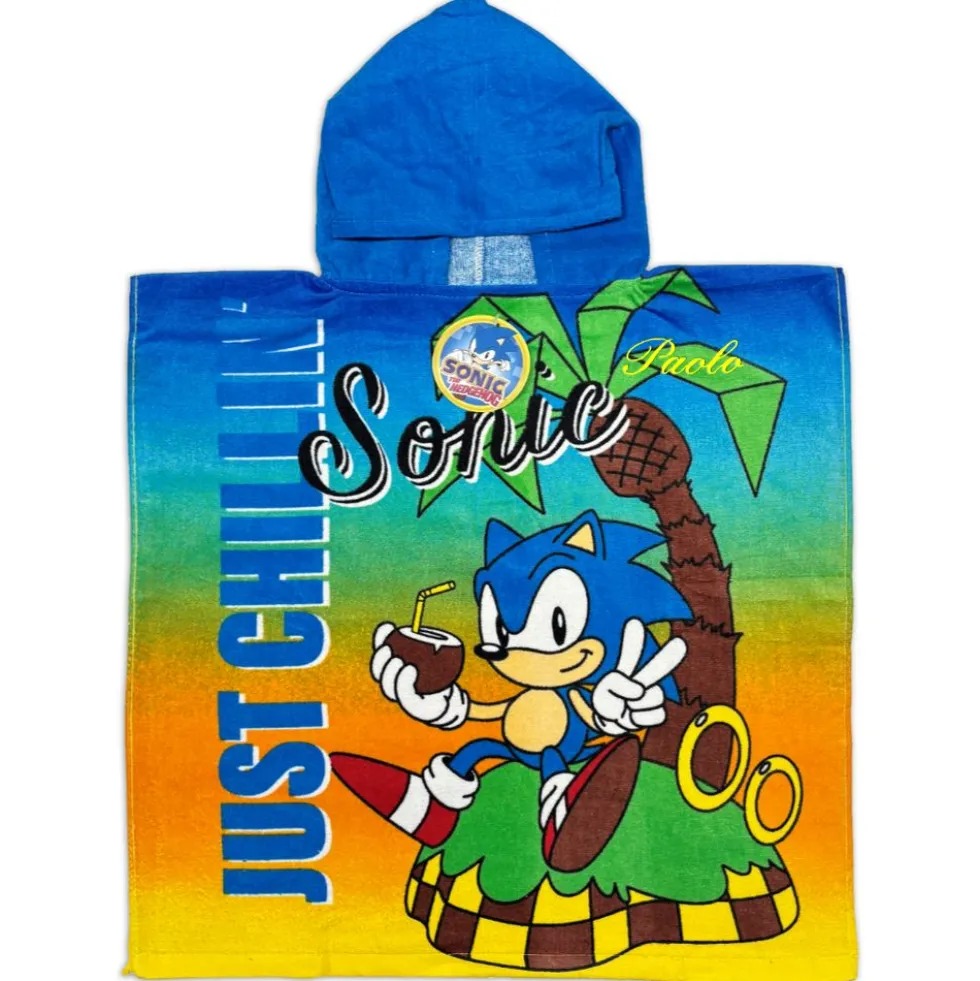 Poncho-Telo Mare Spugna SEGA Sonic