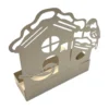 Porta zampirone in Metallo Casetta beige