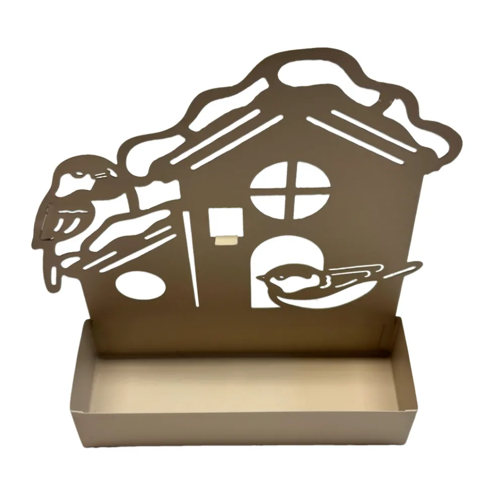 Porta zampirone in Metallo Casetta beige