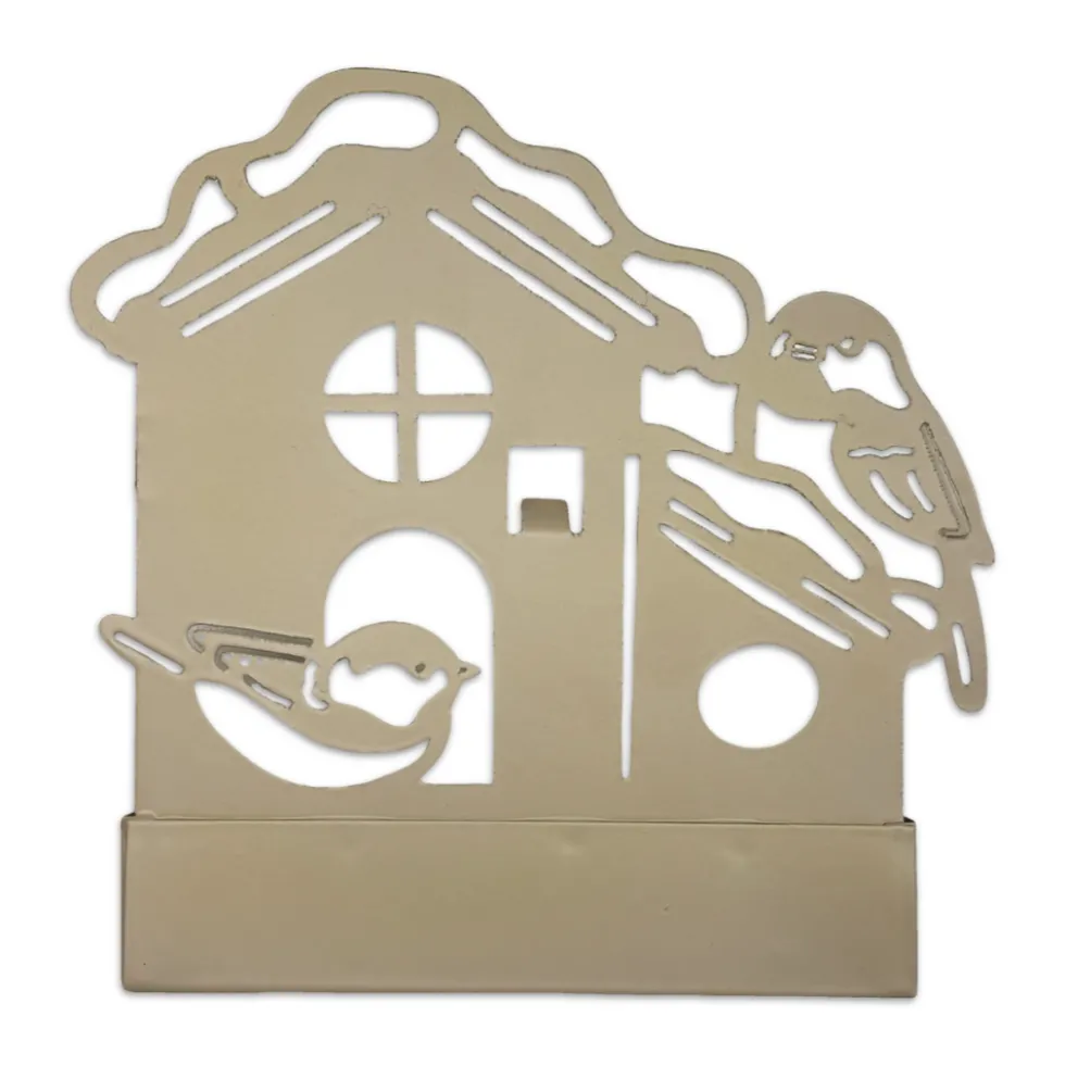 Porta zampirone in Metallo Casetta beige
