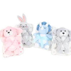 Pupazzo bimbo Warmy Rino + Plaid 90 x 75