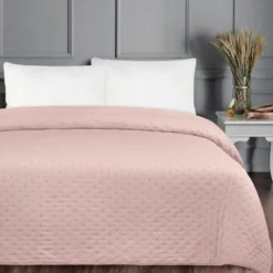 Quilt copriletto Double face Lila Rosa Ciclamino Singolo