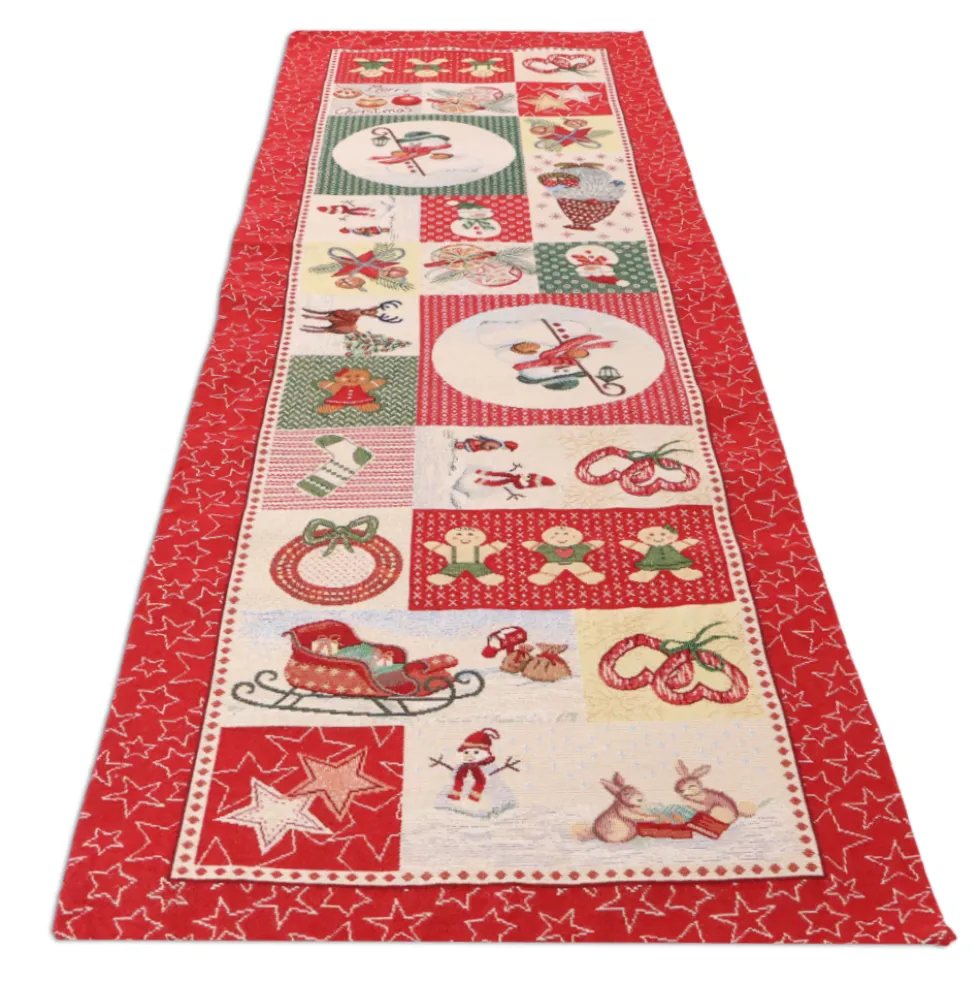 Runner in gobelin 40 x 140 Christmas Patchwork