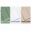 Set Asciugamani 3+3 Chloè Salvia-Bianco-Beige