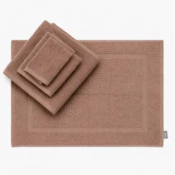 Set Bagno chicco di riso Marrone Cioccolato