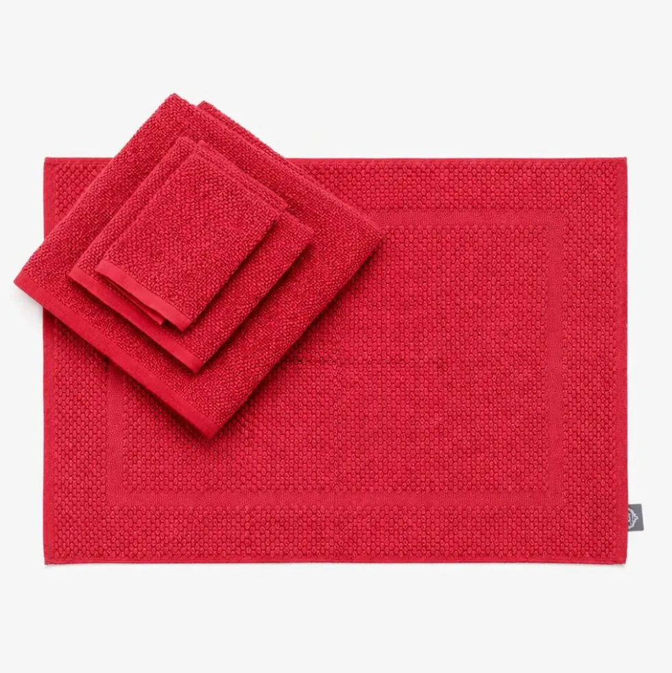 Set Bagno chicco di riso Rosso Fragola