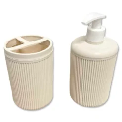 Set bagno sapone + spazzolino 2 pezzi Panna