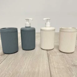 Set bagno sapone + spazzolino 2 pezzi Panna