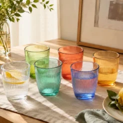 Set 6 Bicchieri in Vetro Colorato Legnano 30 cl